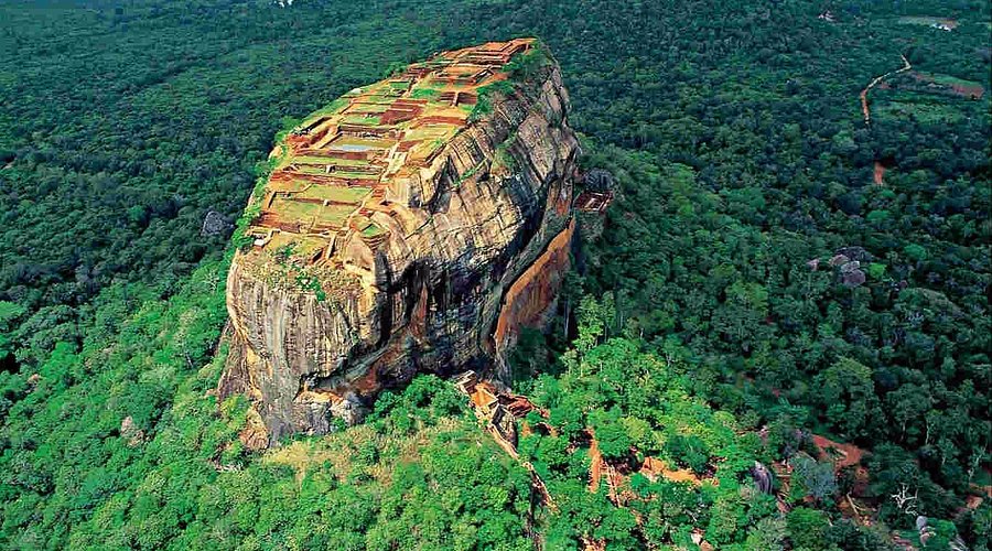 Sigiriya rising above Sri Lanka’s forest